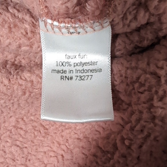 SO Velvet Plush Pullover Top Crewneck Long Sleeve Sweatshirt Casual Comfy Small - Picture 6 of 6